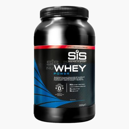 SiS Whey Power Tejsavó protein por - 1.035kg - Eper & Tejszín