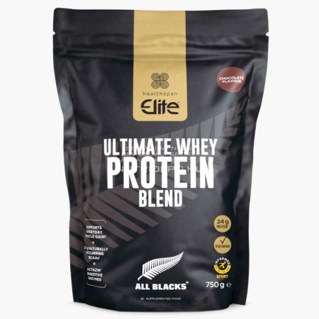 Healthspan Elite All Blacks Ultimate fehérje italpor - 750g - Csokoládé