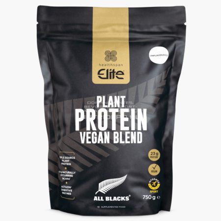 Healthspan Elite All Blacks Vegán fehérje italpor - 750g - Ízesítetlen
