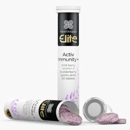 Healthspan Elite Activ Immunity+ pezsgőtabletta - 40db - Erdei gyümölcs