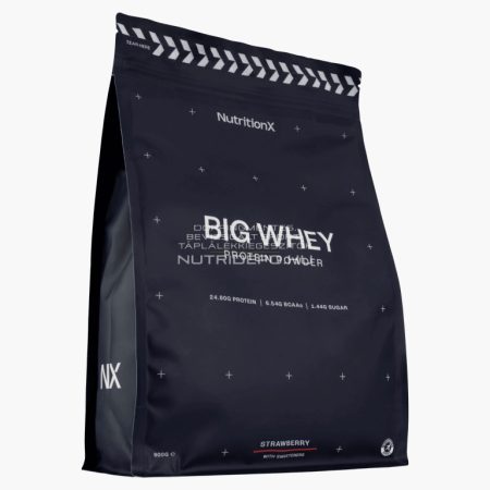 Nutrition X Big Whey tejsavófehérje italpor - 900g - Eper