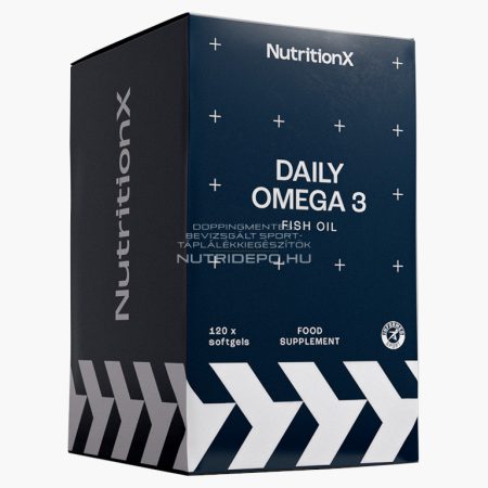 Nutrition X Omega 3 (1000mg) lágyzselatin kapszula - 120db - Ízesítetlen