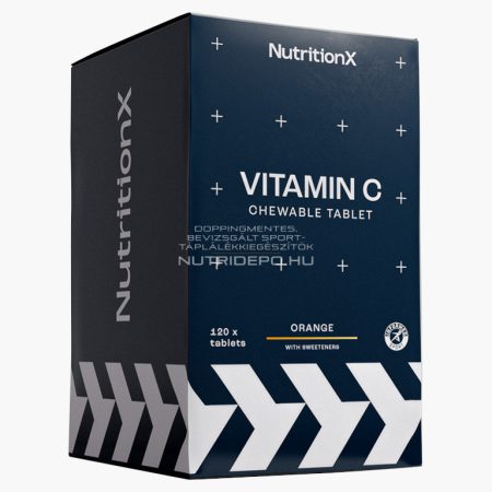 Nutrition X C-vitamin (500mg) rágótabletta - 120db - Narancs