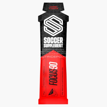 Soccer Supplement FOCUS90 koffeines (200mg) energiagél - 70g - Meggy