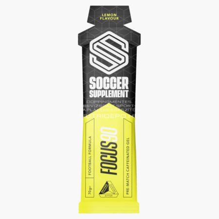 Soccer Supplement FOCUS90 koffeines (200mg) energiagél - 70g - Citrom